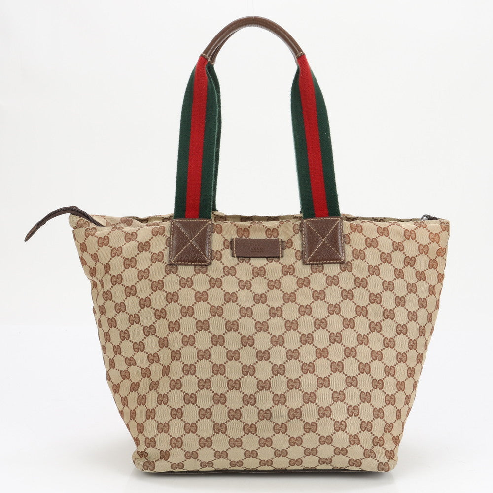 GUCCI Handbag 131231 GG canvas Brown GG Canvas Shelly Line