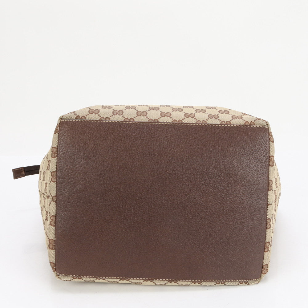 GUCCI Handbag 131231 GG canvas Brown GG Canvas Shelly Line