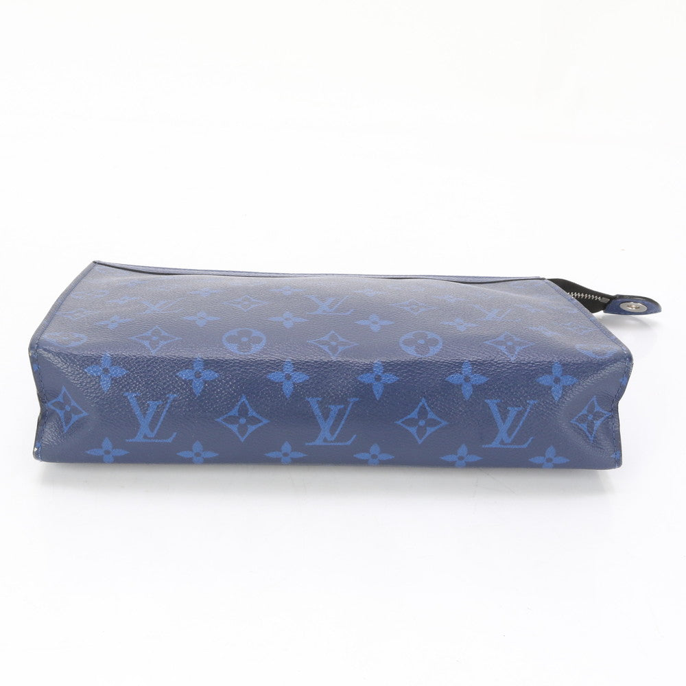 LOUIS VUITTON business bag M30423 Monogram canvas cobalt blue Taiga Rama Pochette Voyage MM