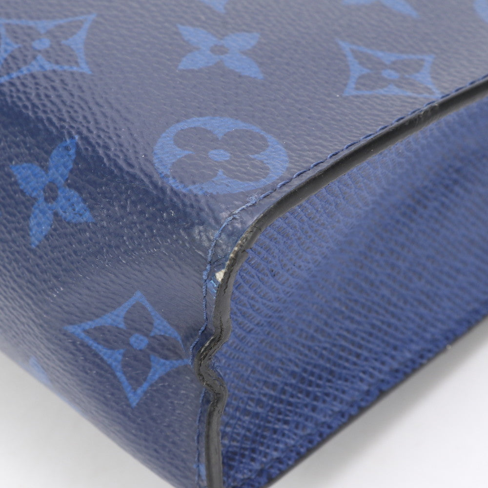 LOUIS VUITTON business bag M30423 Monogram canvas cobalt blue Taiga Rama Pochette Voyage MM