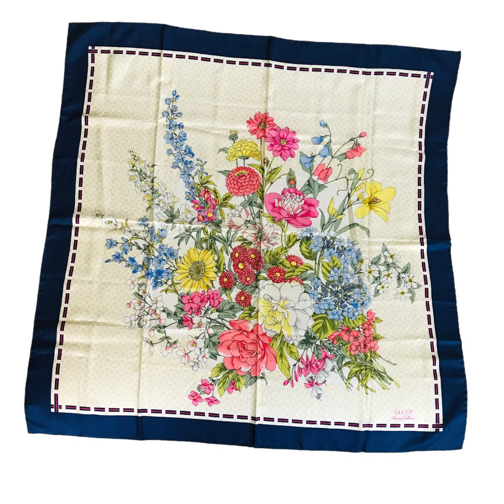 GUCCI scarf silk multicolor