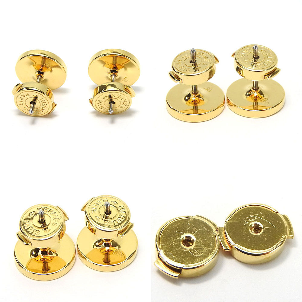 HERMES Pierce metal gold Chene Dunkle