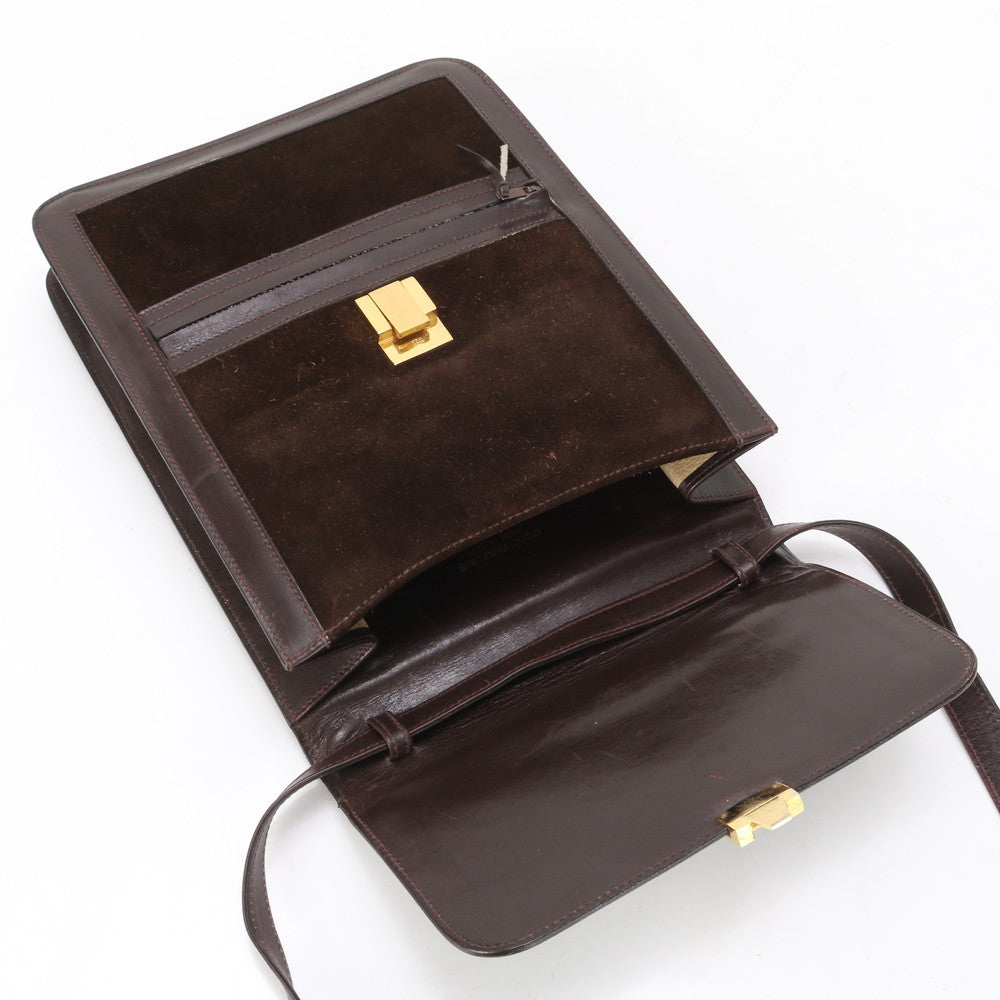 GUCCI Shoulder Bag Velor Brown Shoulder Bag Sherry line