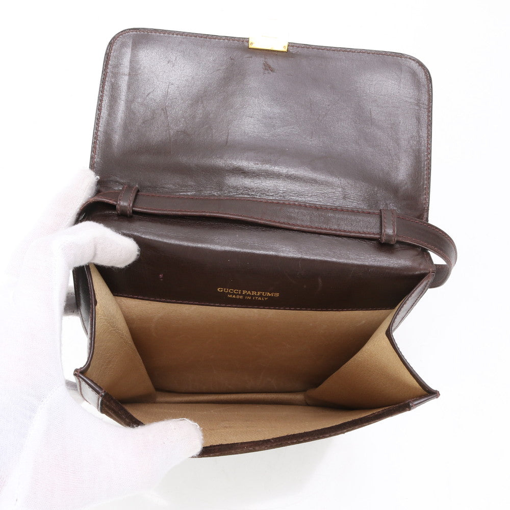 GUCCI Shoulder Bag Velor Brown Shoulder Bag Sherry line