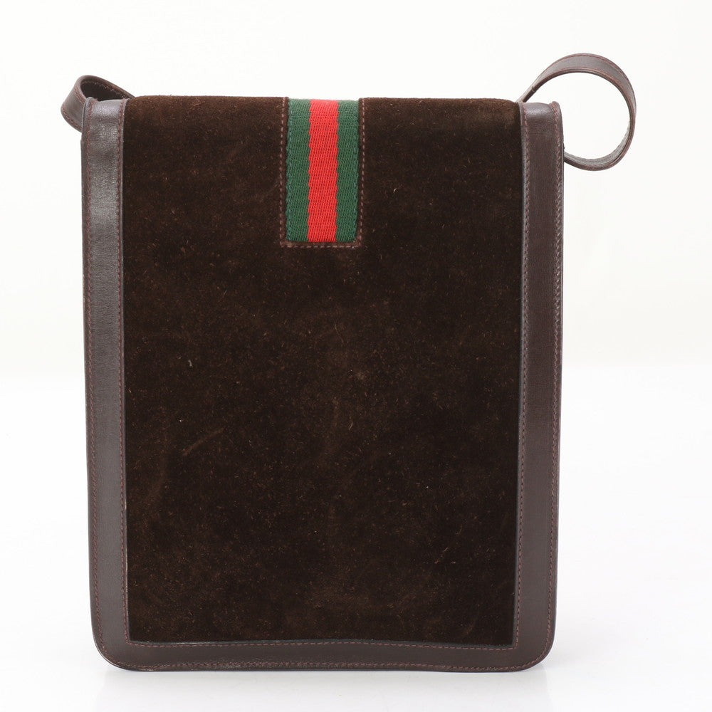 GUCCI Shoulder Bag Velor Brown Shoulder Bag Sherry line
