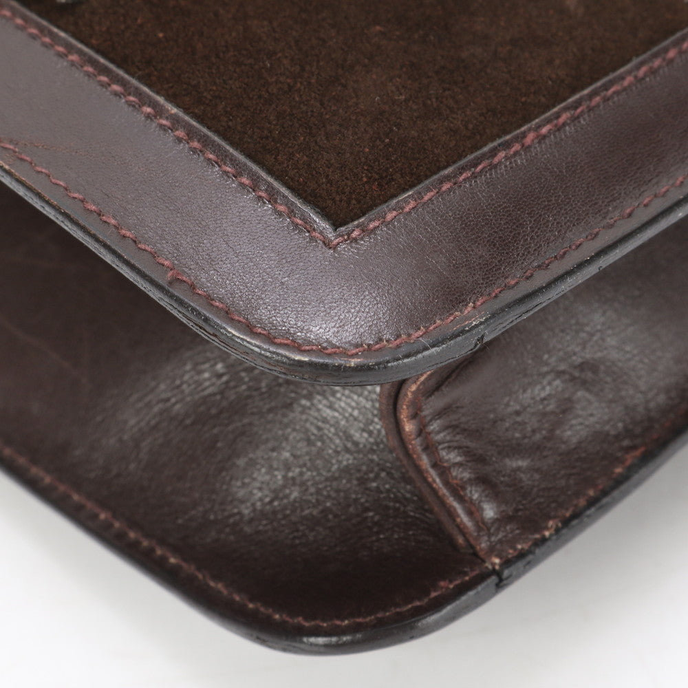 GUCCI Shoulder Bag Velor Brown Shoulder Bag Sherry line
