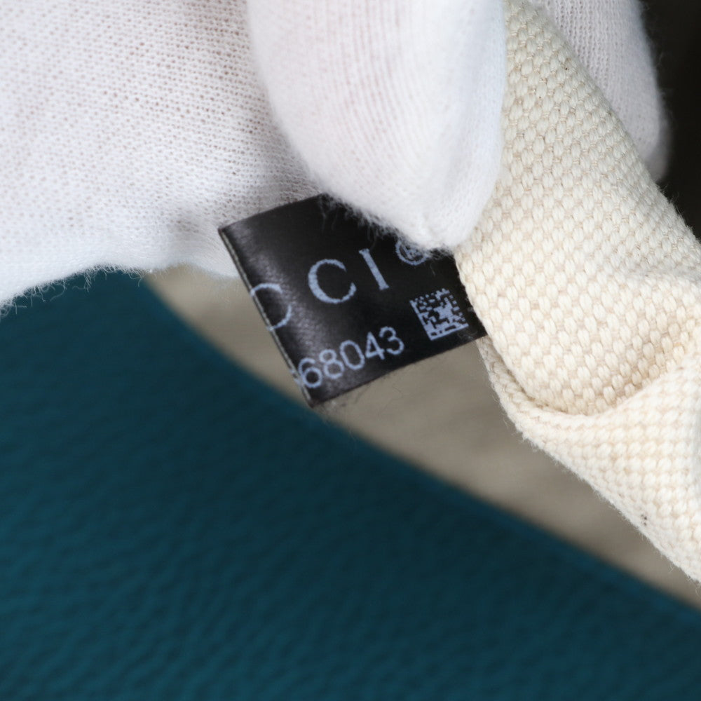 GUCCI Tote Bag 354408 leather turquoise blue Tote Bag Gucci Swing