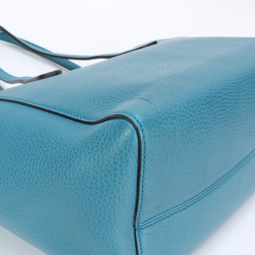 GUCCI Tote Bag 354408 leather turquoise blue Tote Bag Gucci Swing