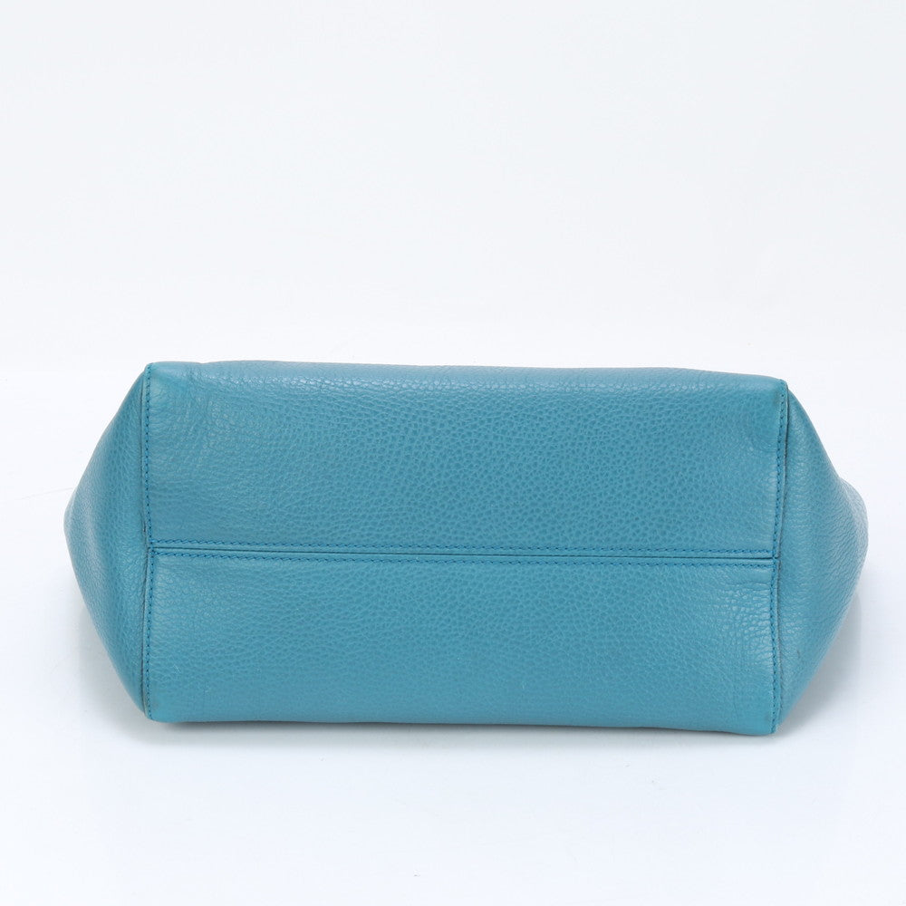 GUCCI Tote Bag 354408 leather turquoise blue Tote Bag Gucci Swing