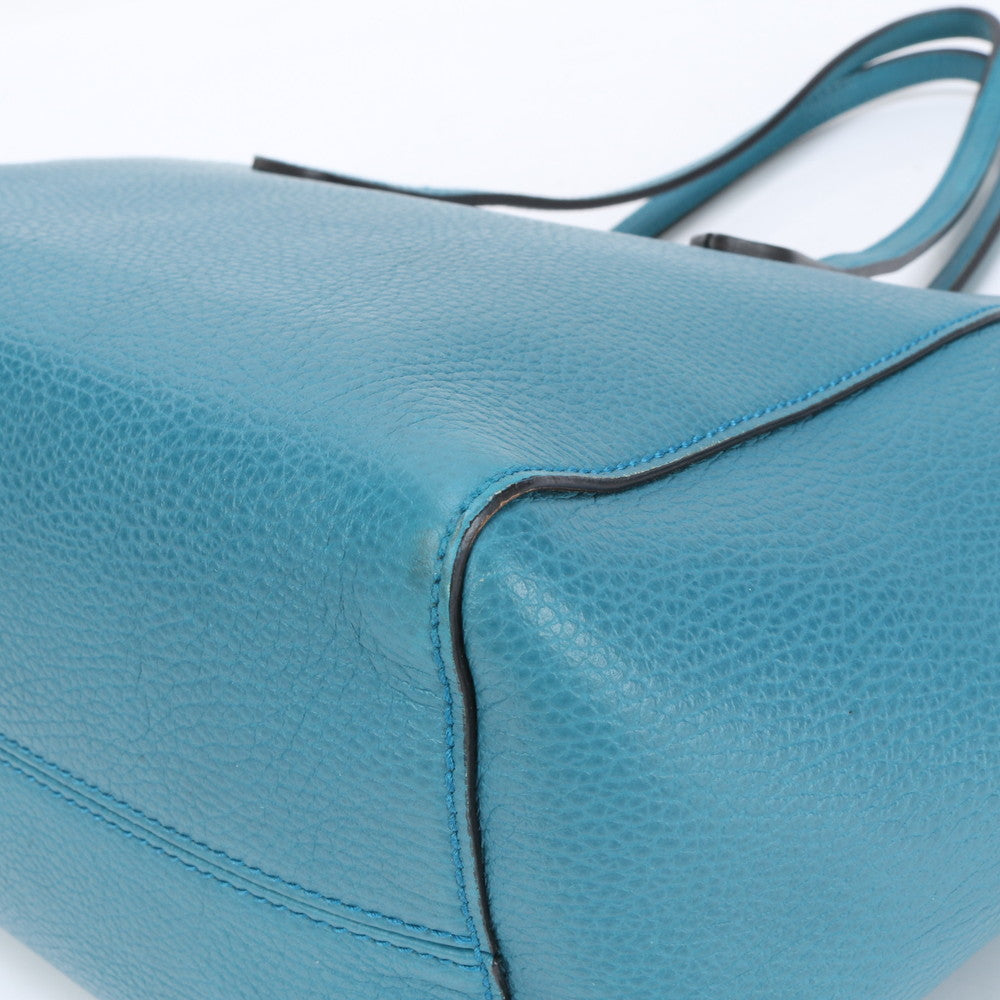 GUCCI Tote Bag 354408 leather turquoise blue Tote Bag Gucci Swing