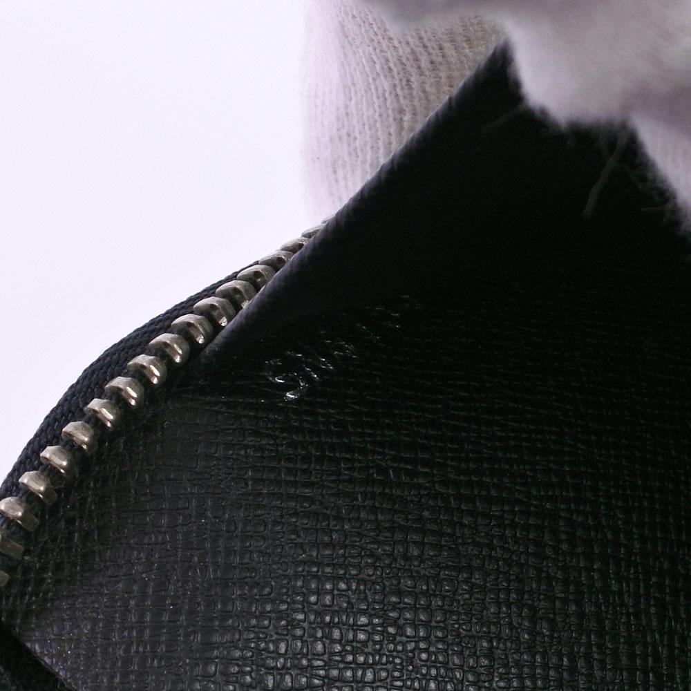 Louis Vuitton Black Leather Zippy organizer wallet accessories
