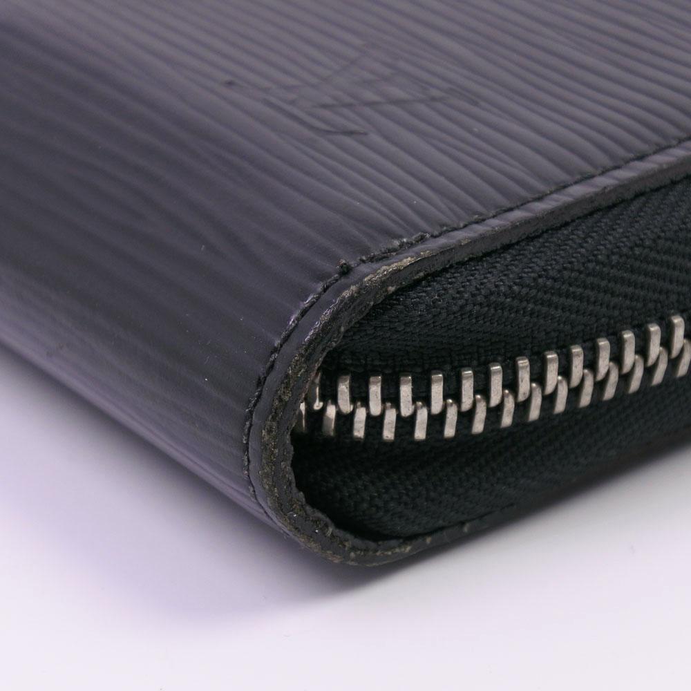 Louis Vuitton Black Leather Zippy organizer wallet accessories
