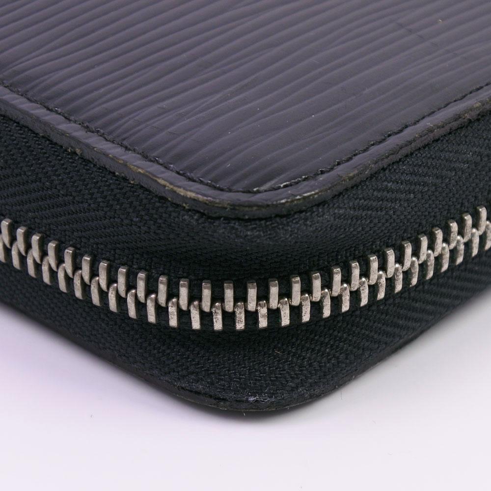 Louis Vuitton Black Leather Zippy organizer wallet accessories