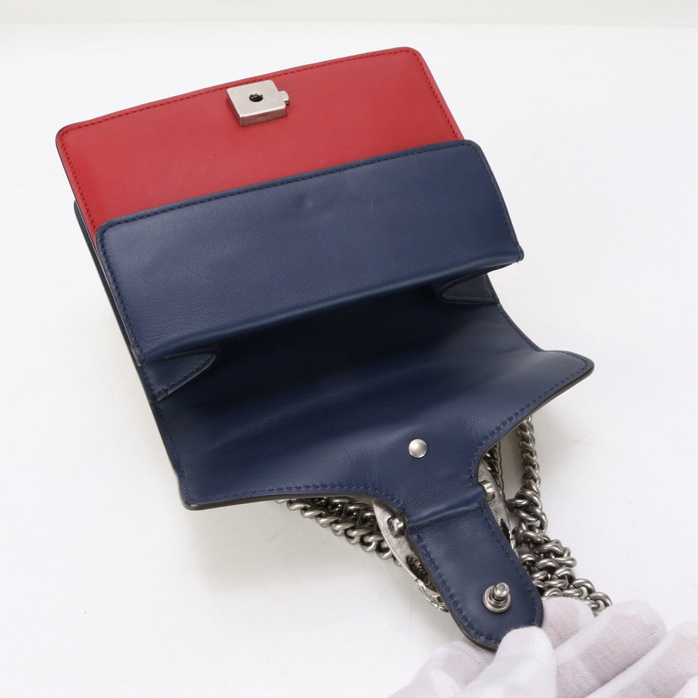 GUCCI Shoulder Bag 421970 leather Red x Beige type