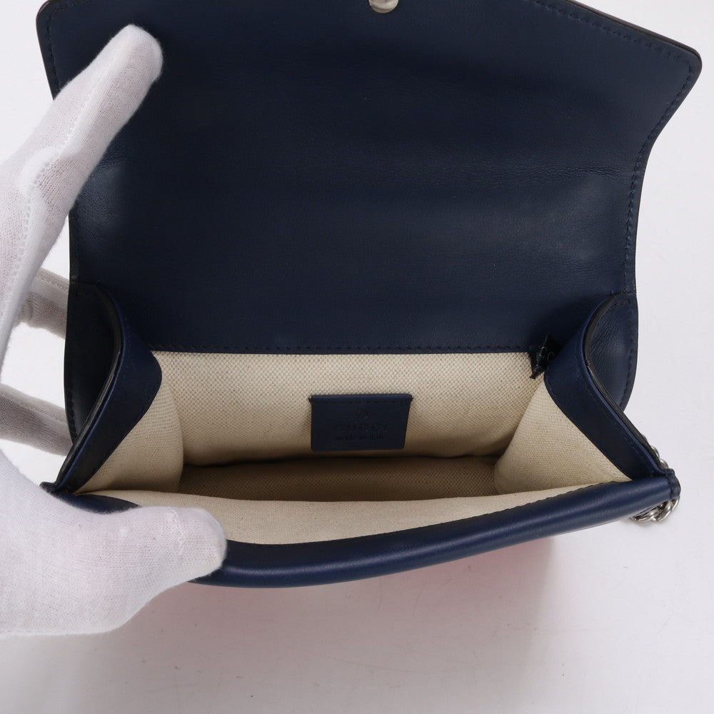 GUCCI Shoulder Bag 421970 leather Red x Beige type