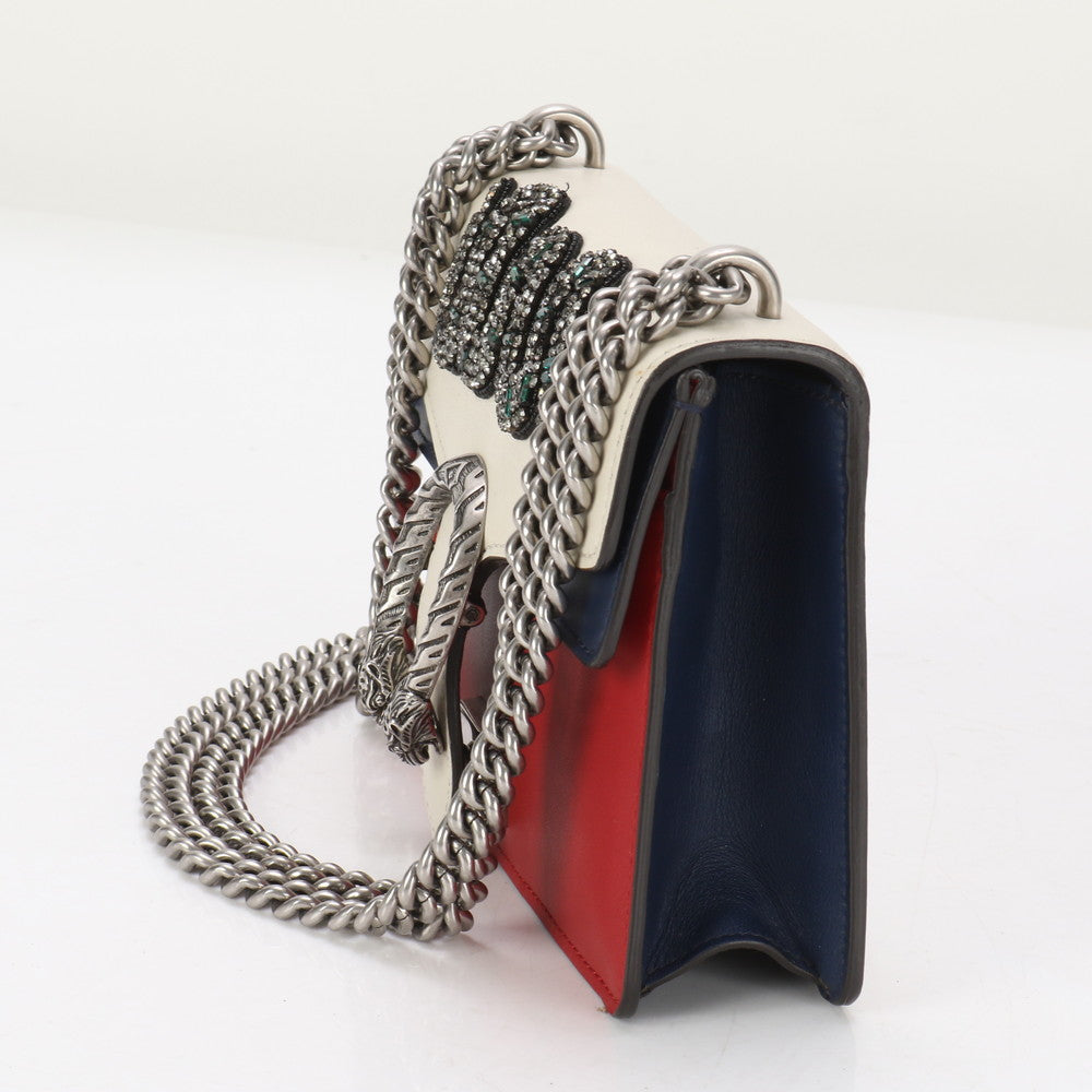 GUCCI Shoulder Bag 421970 leather Red x Beige type
