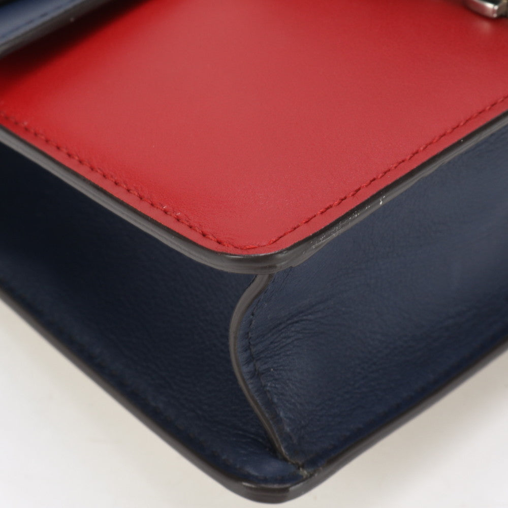 GUCCI Shoulder Bag 421970 leather Red x Beige type