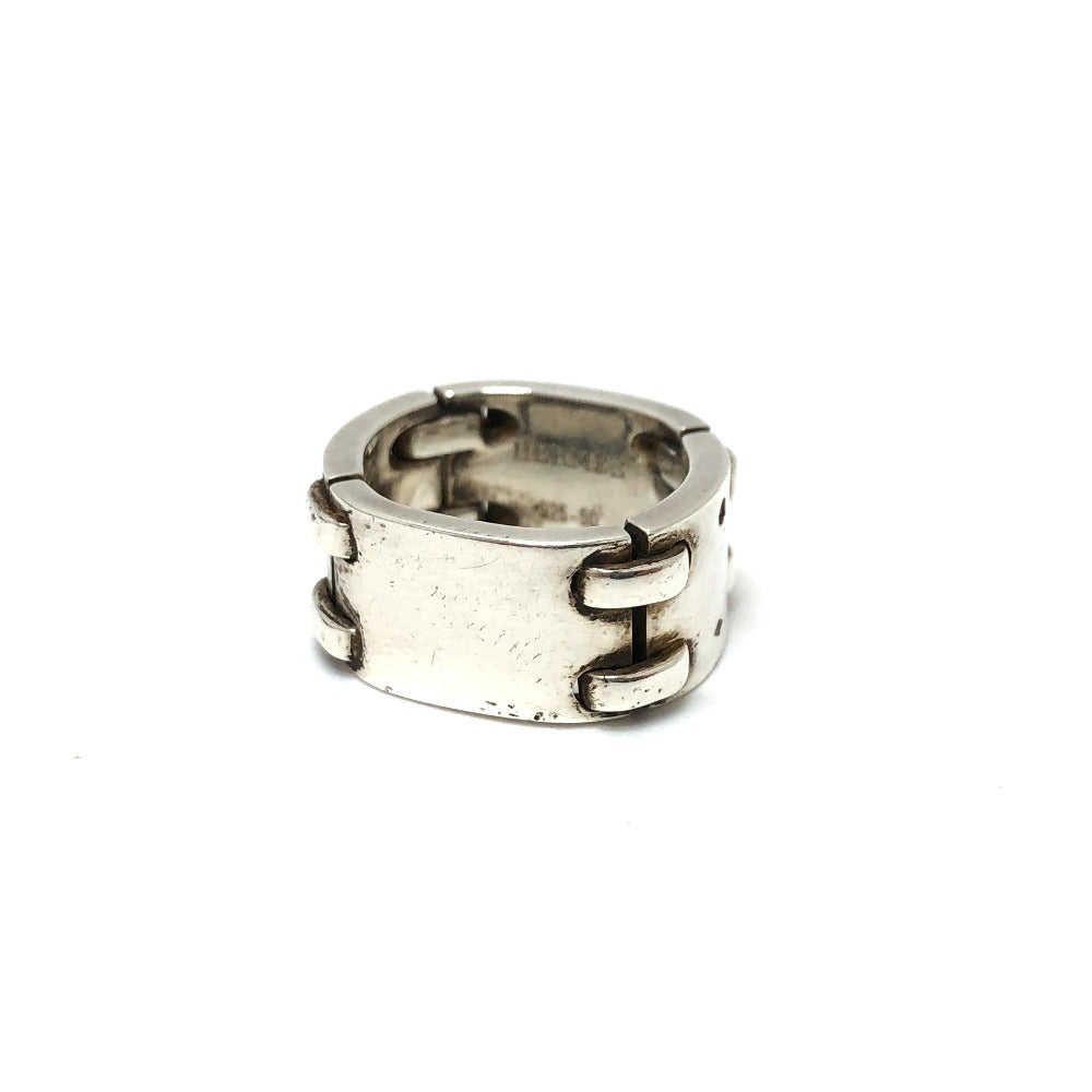 HERMES Ring SV925 Silver Chain Plate Women 9�† Used