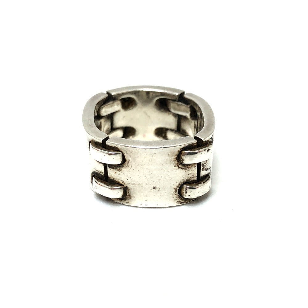 HERMES Ring SV925 Silver Chain Plate Women 9�† Used