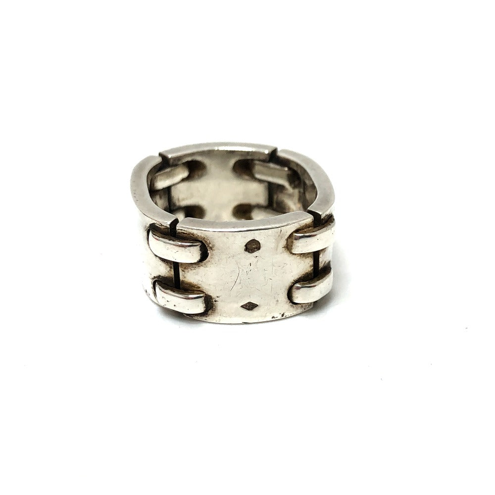 HERMES Ring SV925 Silver Chain Plate Women 9�† Used