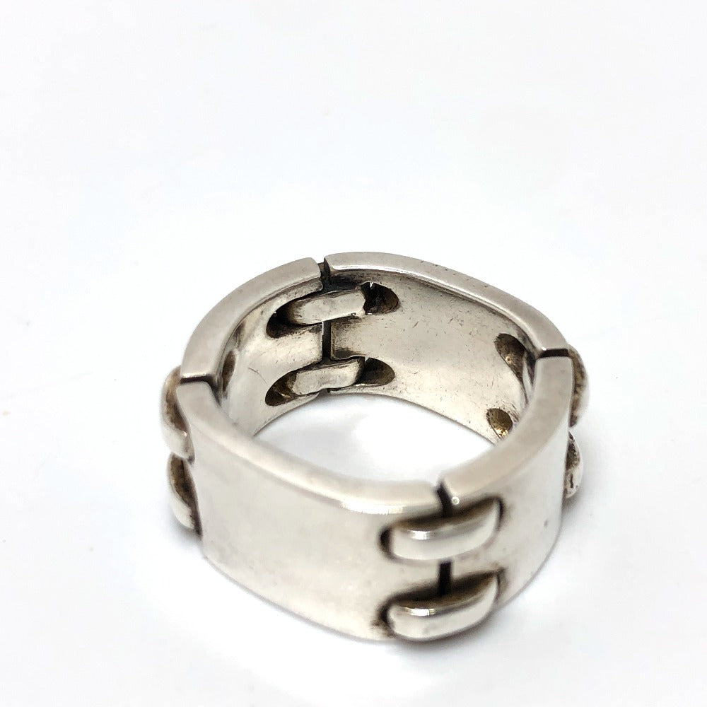HERMES Ring SV925 Silver Chain Plate Women 9�† Used