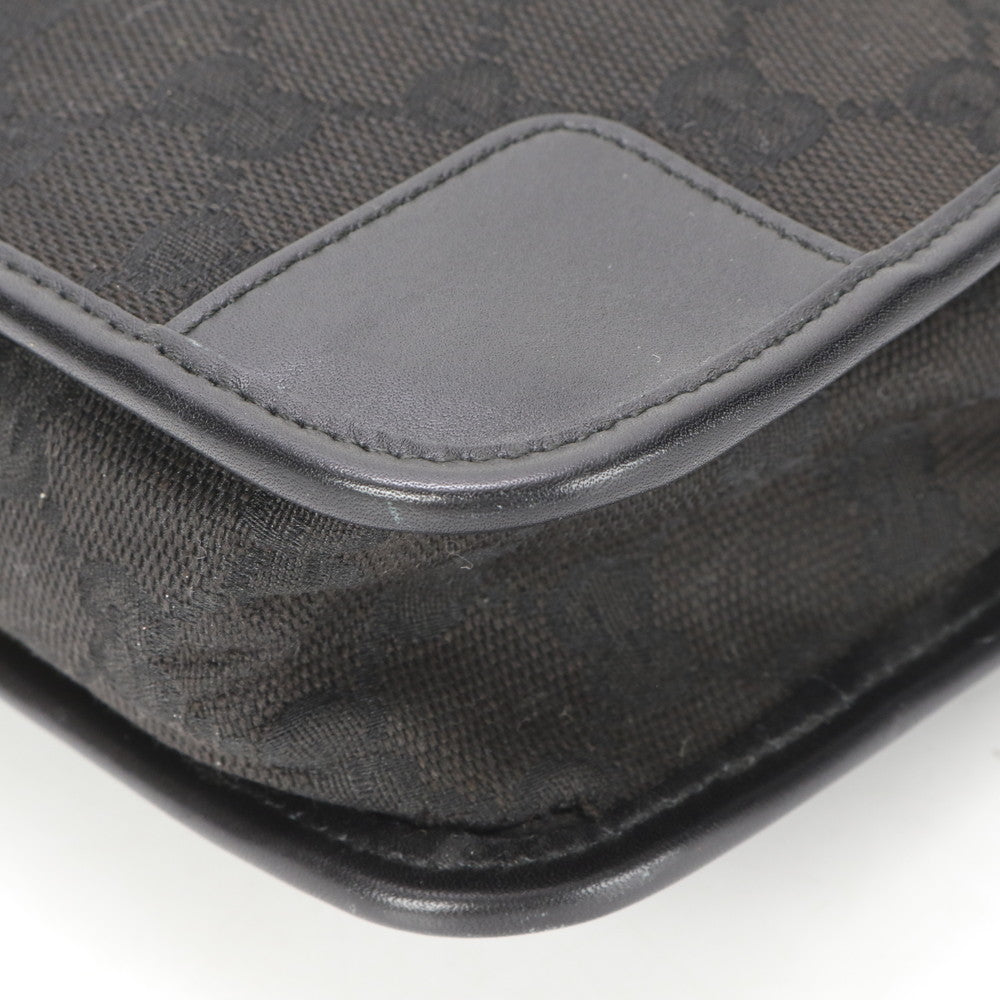 GUCCI Shoulder Bag 001 4206 GG canvas black Sling bag GG canvas