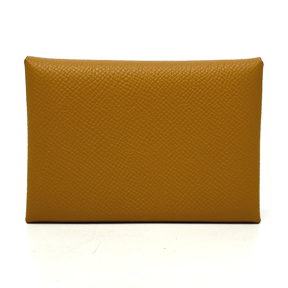 HERMES Card Case Epsom Brown Calvi duo