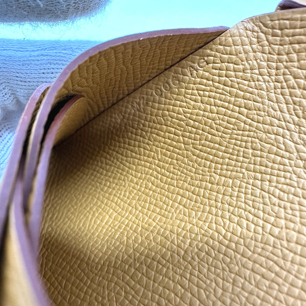 HERMES Card Case Epsom Brown Calvi duo