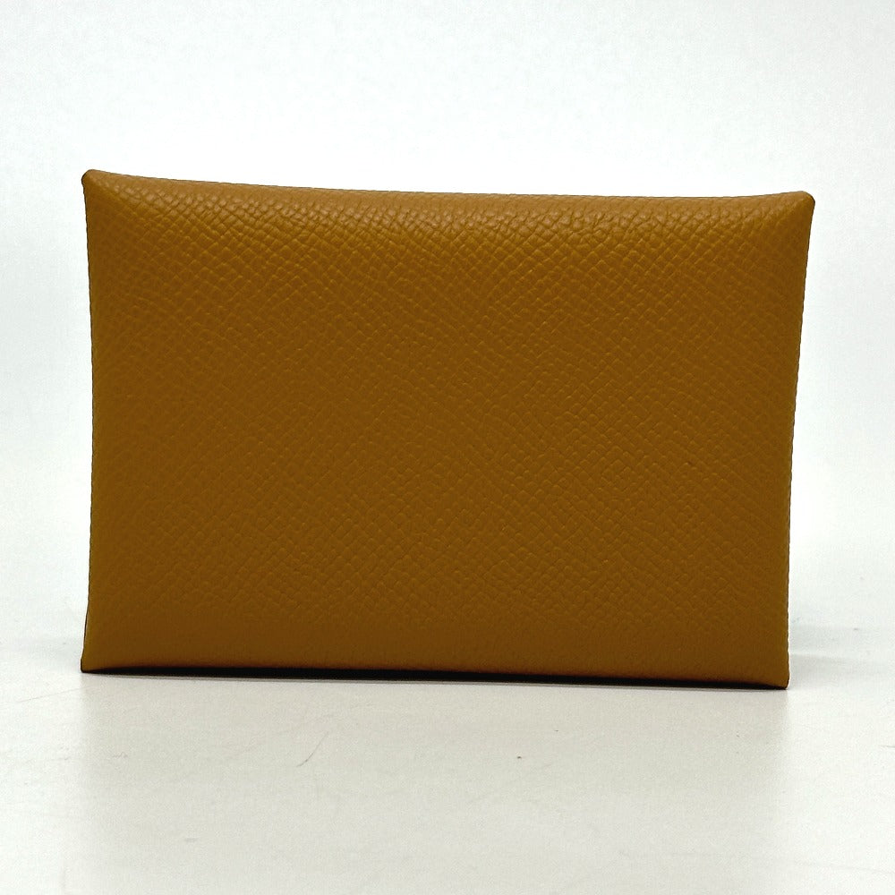 HERMES Card Case Epsom Brown Calvi duo