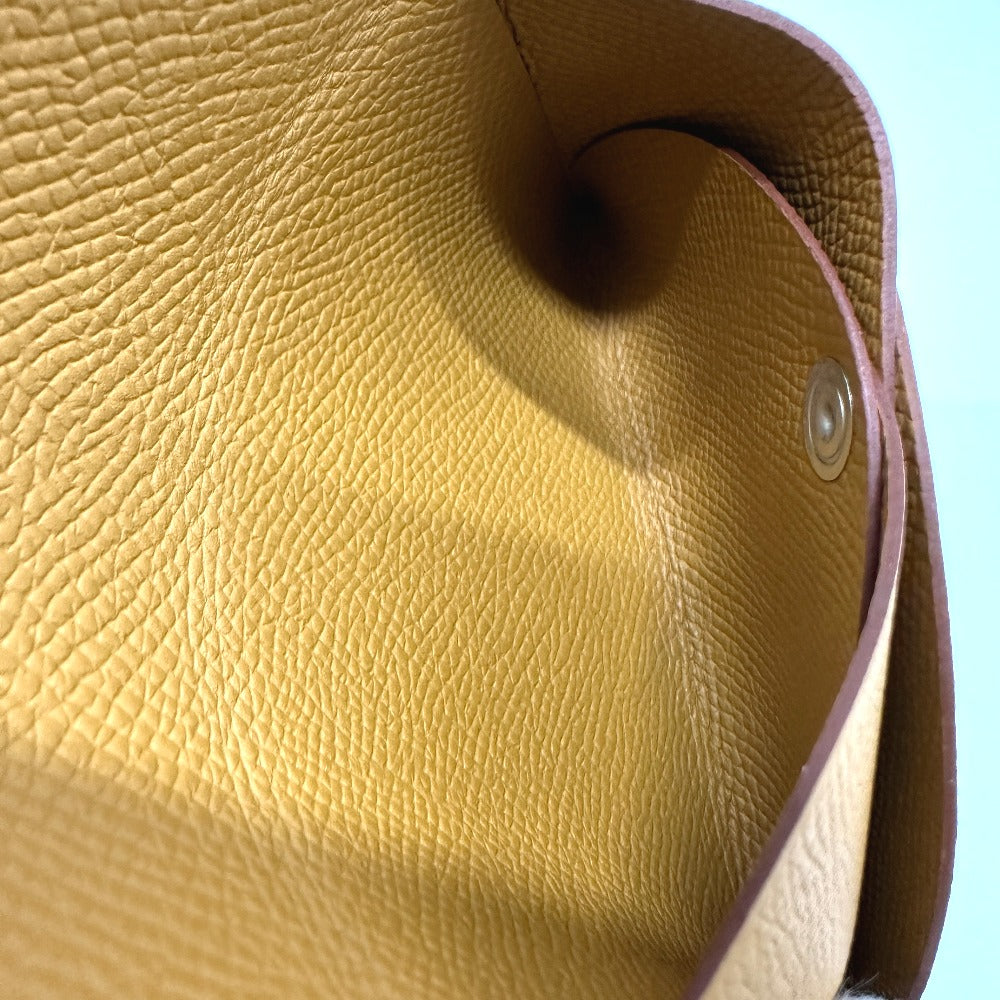 HERMES Card Case Epsom Brown Calvi duo