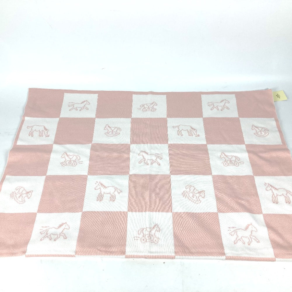 HERMES cotton pink horse cheval Adada