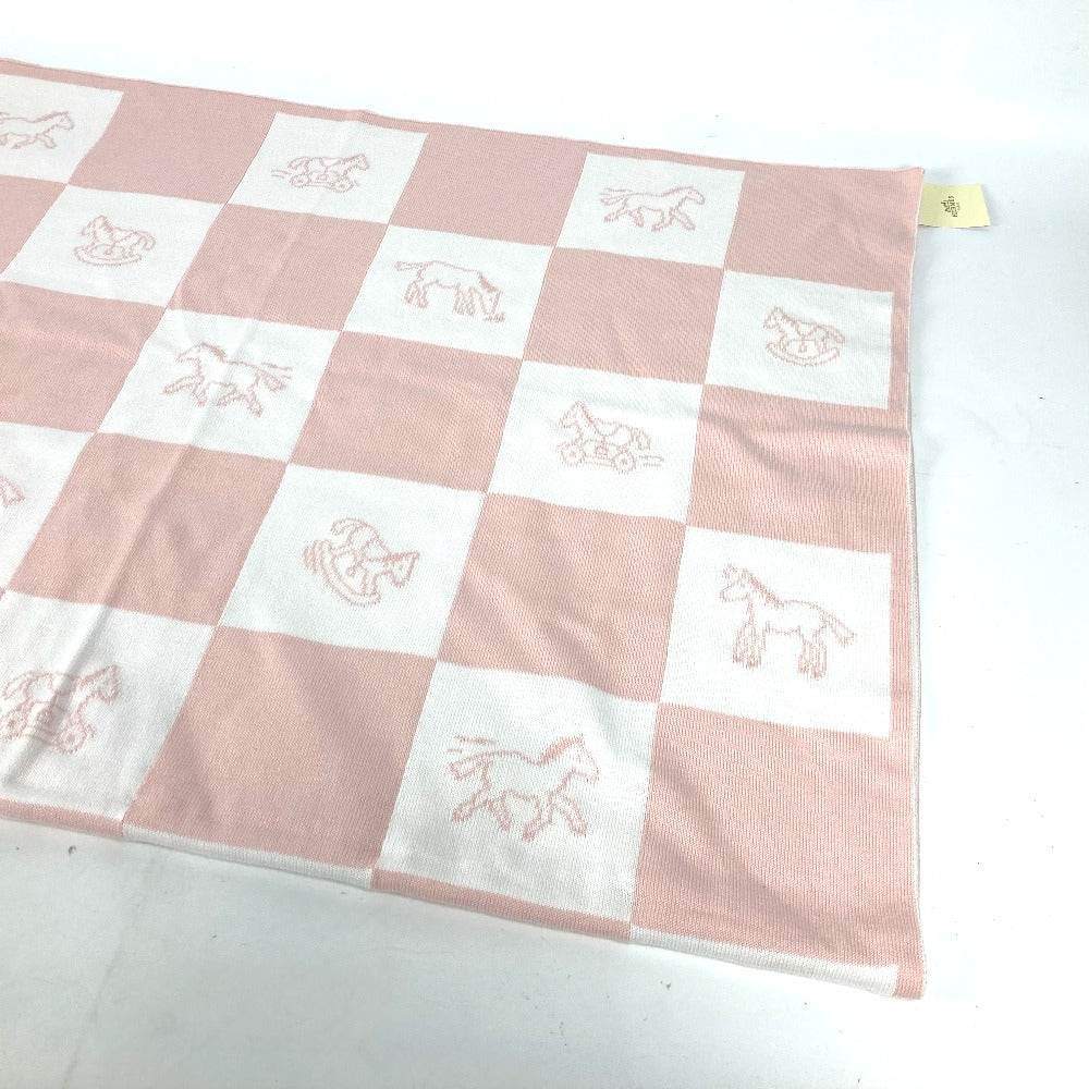 HERMES cotton pink horse cheval Adada