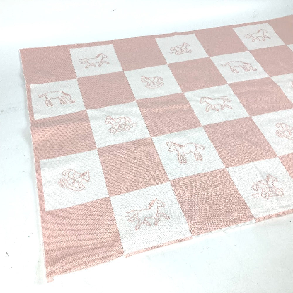 HERMES cotton pink horse cheval Adada