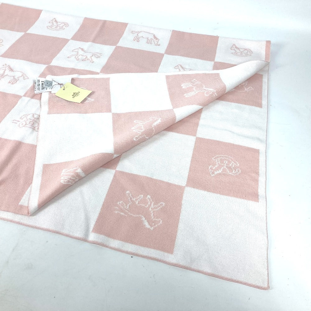HERMES cotton pink horse cheval Adada
