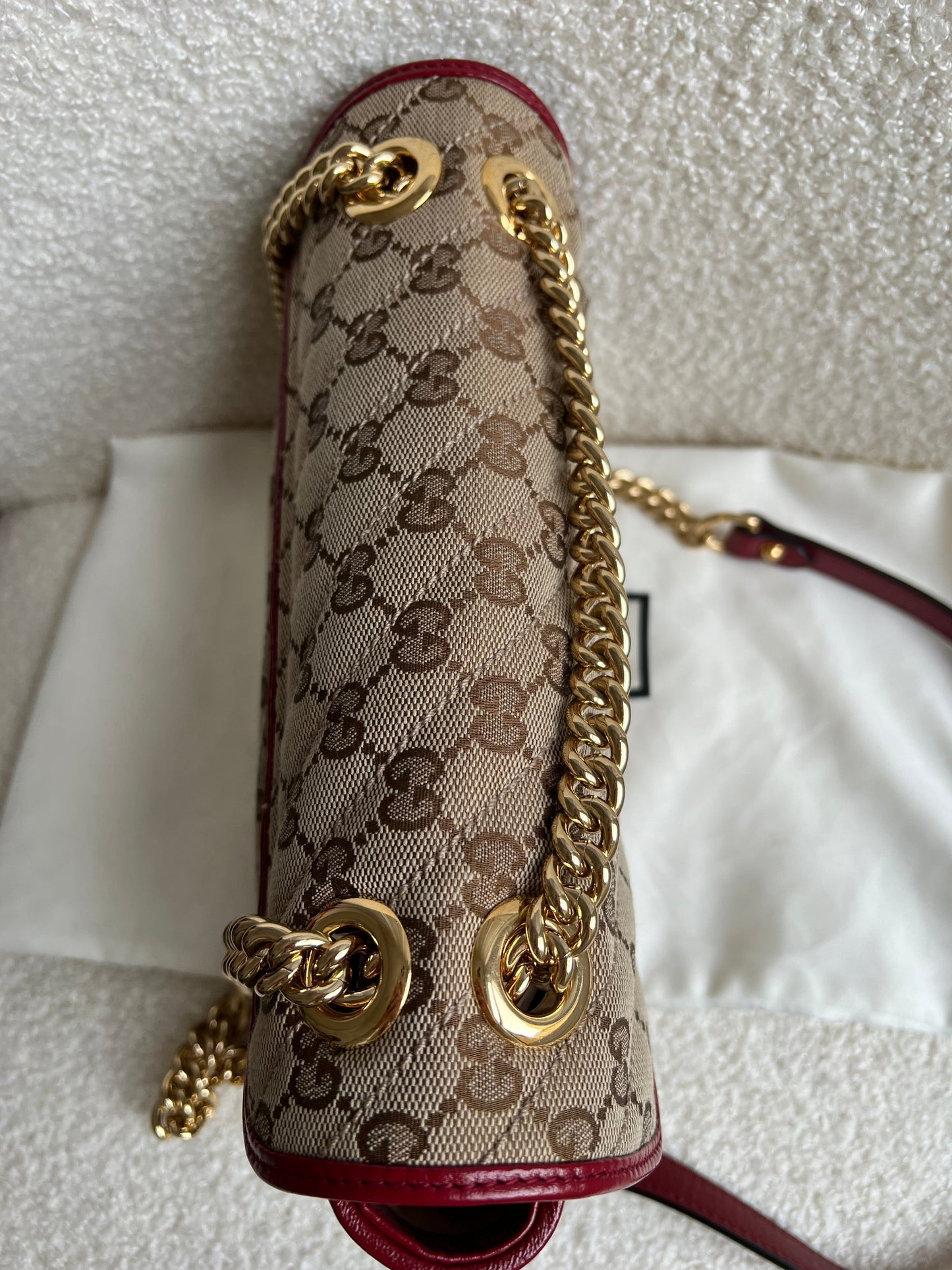 Gucci GG Beige Marmont Small Shoulder Bag (RRP £1,570)