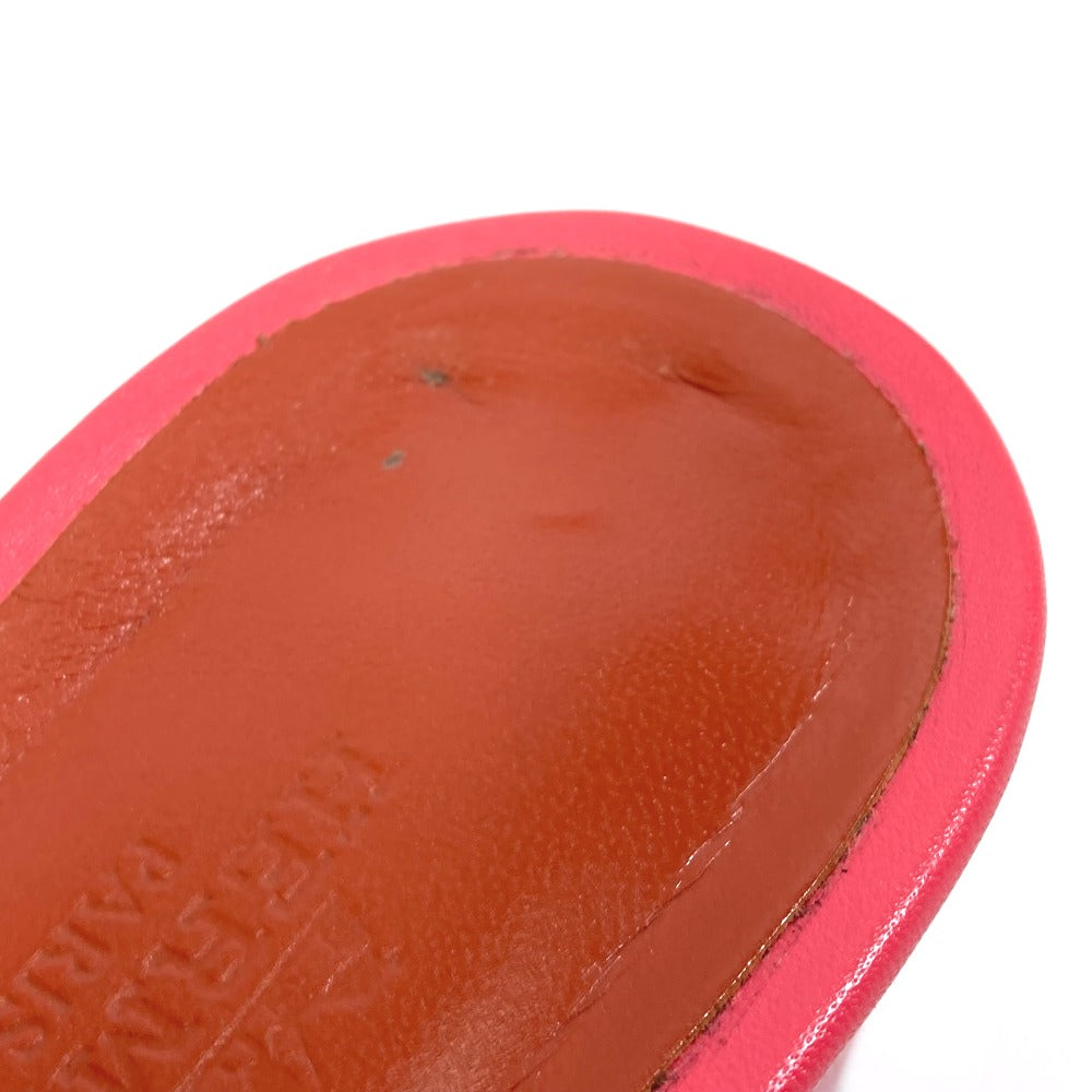 HERMES Sandals leather pink shoes Oasis Women 35 Used