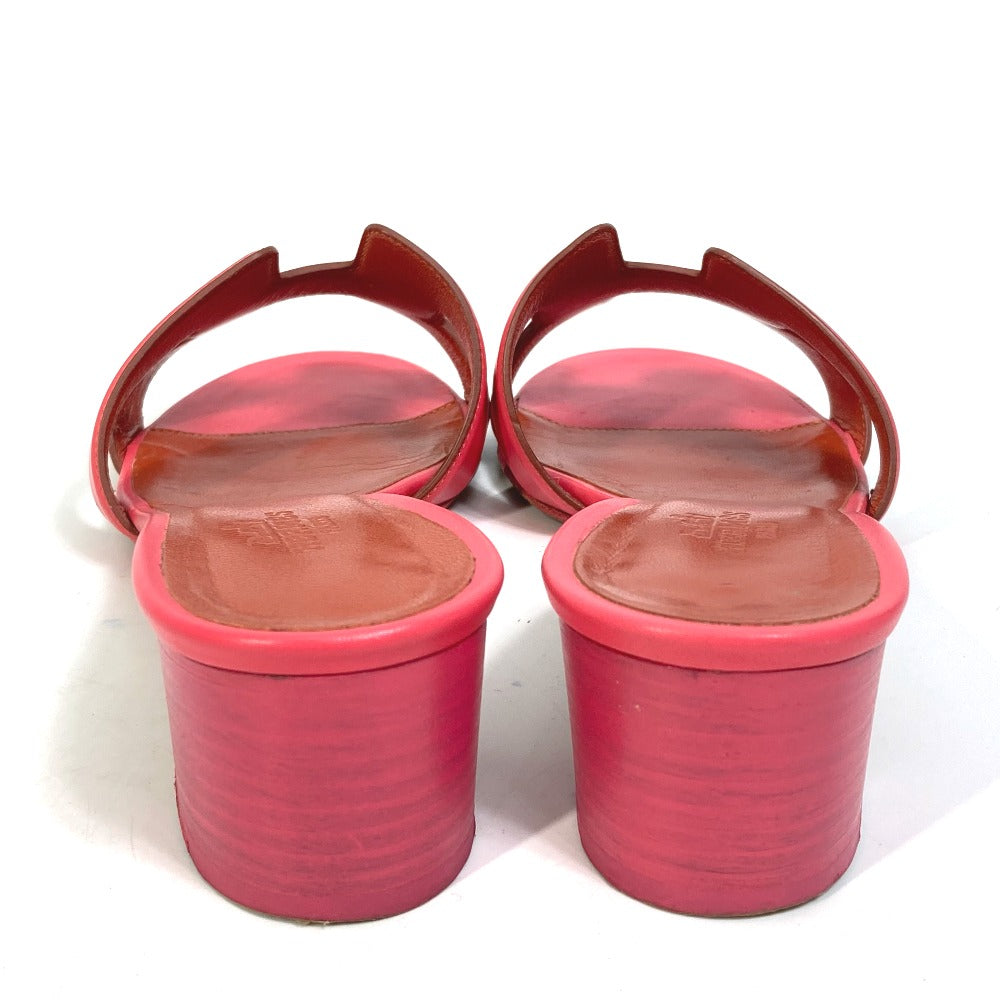 HERMES Sandals leather pink shoes Oasis Women 35 Used