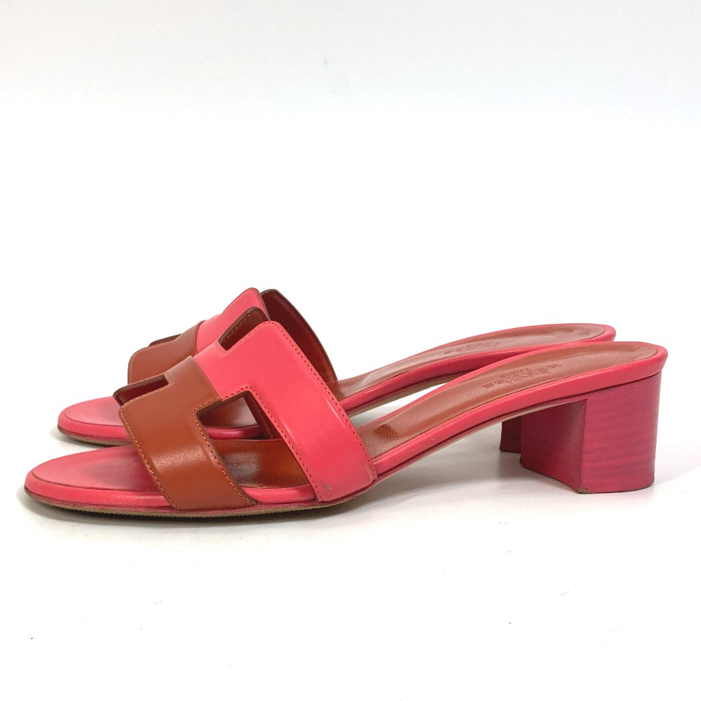 HERMES Sandals leather pink shoes Oasis Women 35 Used