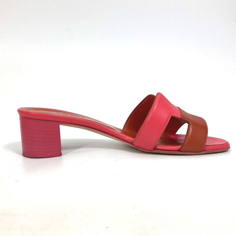 HERMES Sandals leather pink shoes Oasis Women 35 Used