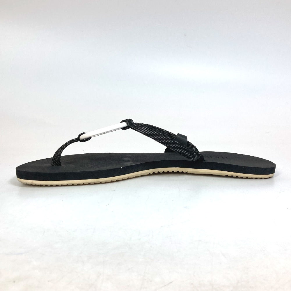 HERMES Sandals rubber black Chene Dunkle Caranella Women 37 Used