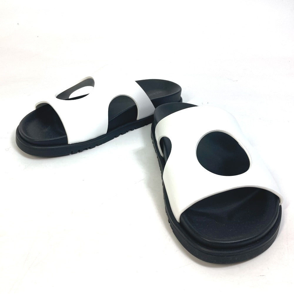 HERMES Sandals leather white edit Women 37 Used