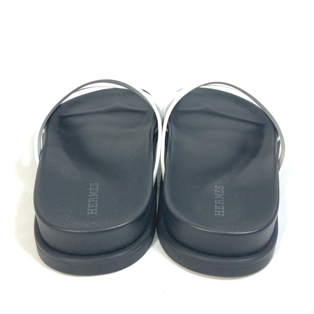 HERMES Sandals leather white edit Women 37 Used