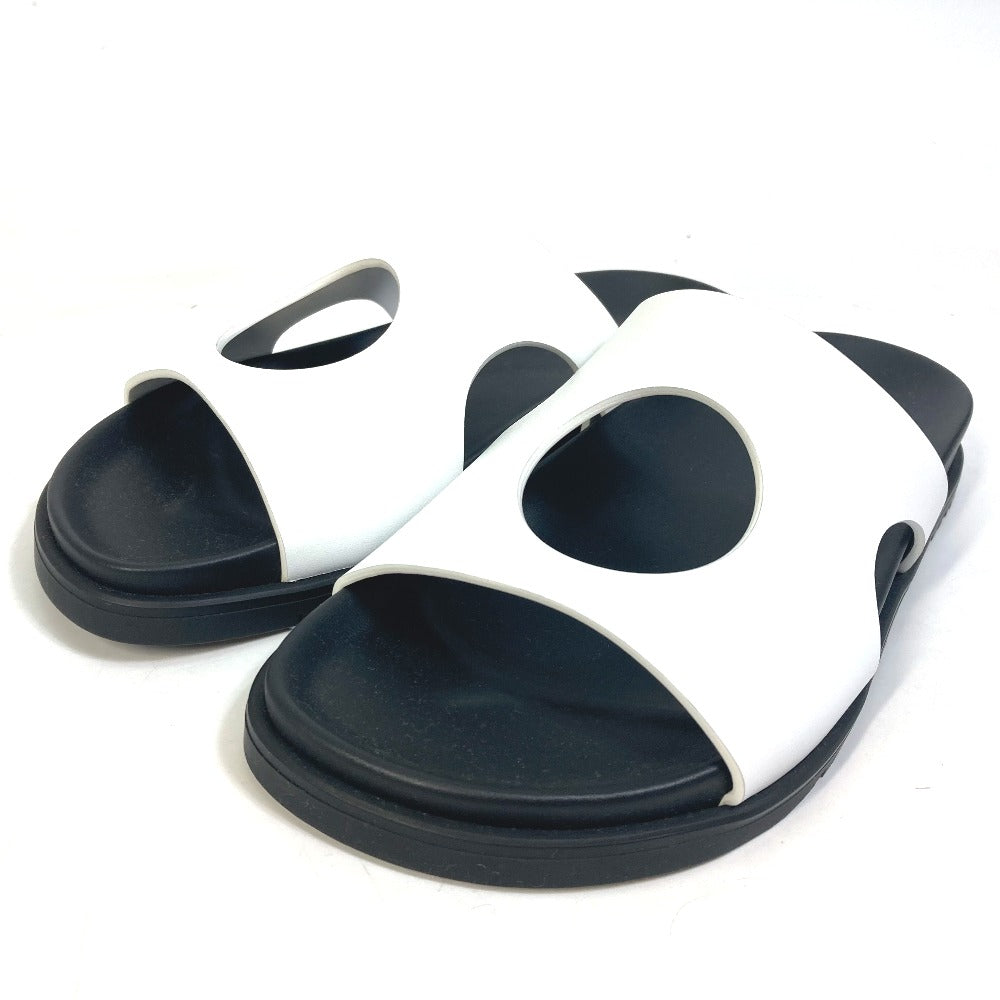 HERMES Sandals leather white edit Women 37 Used