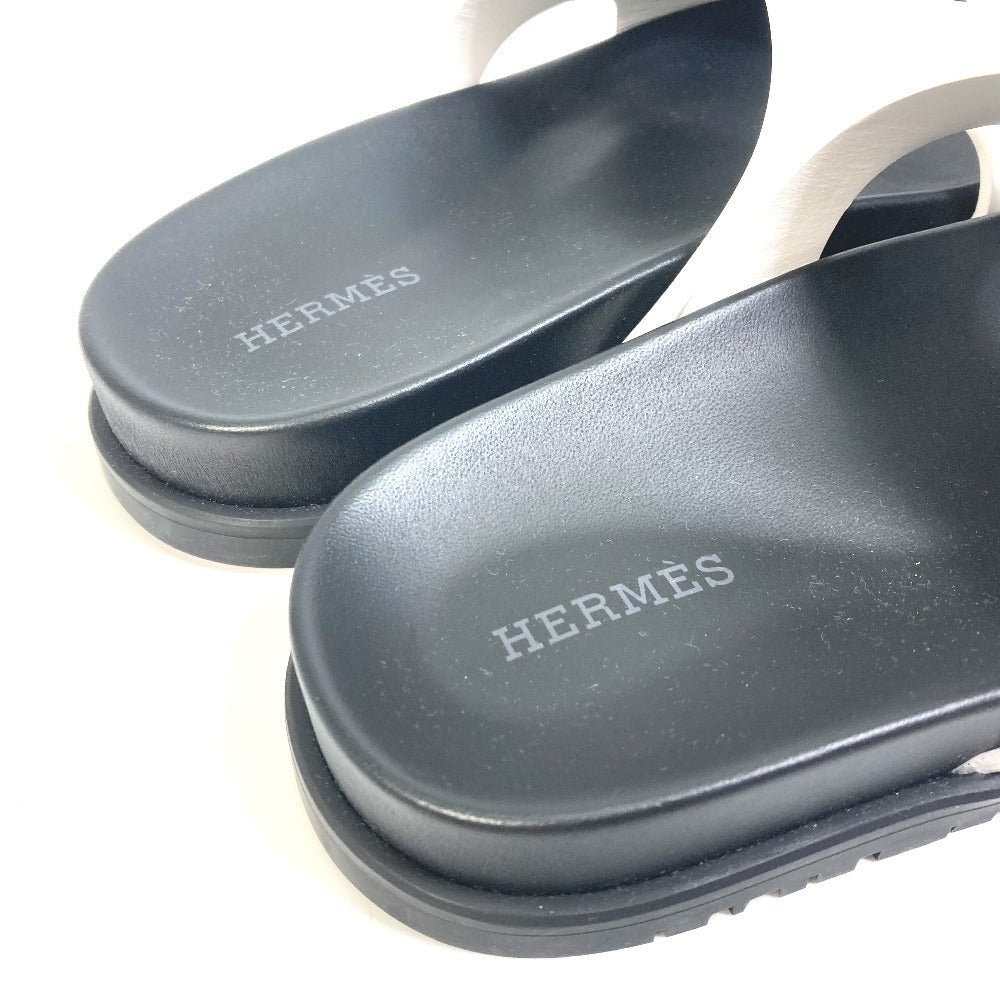 HERMES Sandals leather white edit Women 37 Used