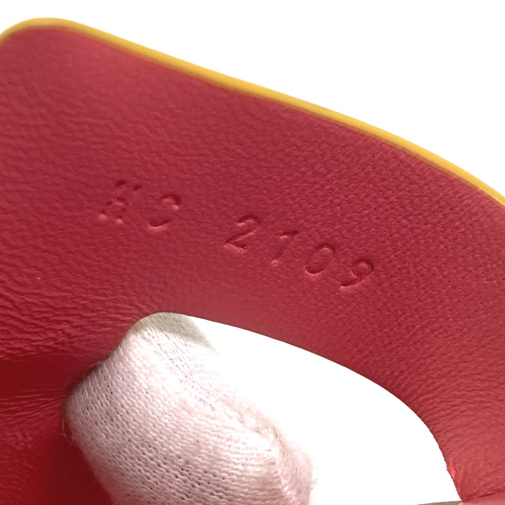 HERMES Sandals Leather, Suede pink logo Oran Women 36.5 Used