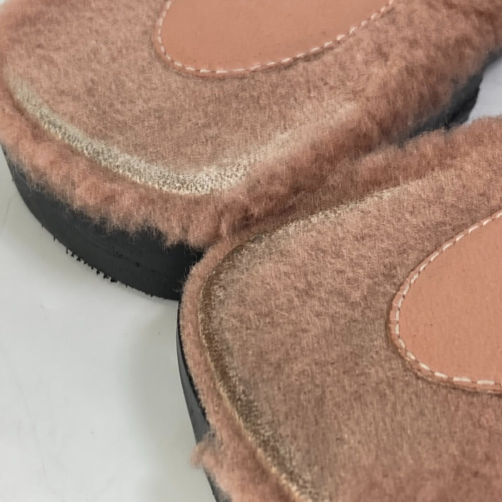 HERMES Sandals Mouton, Mouton pink shoes flat flats Oran Women 37 Used