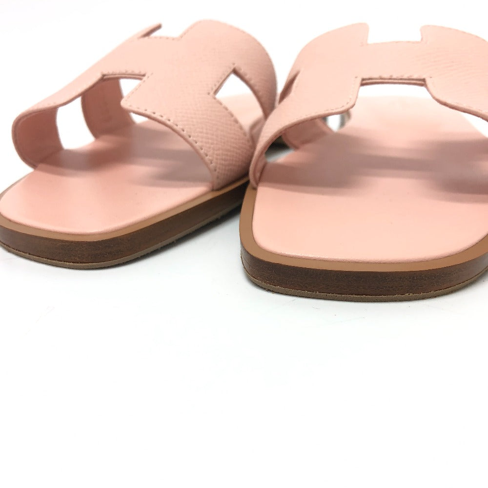 HERMES Sandals Epsom pink Oran Women 36 Used