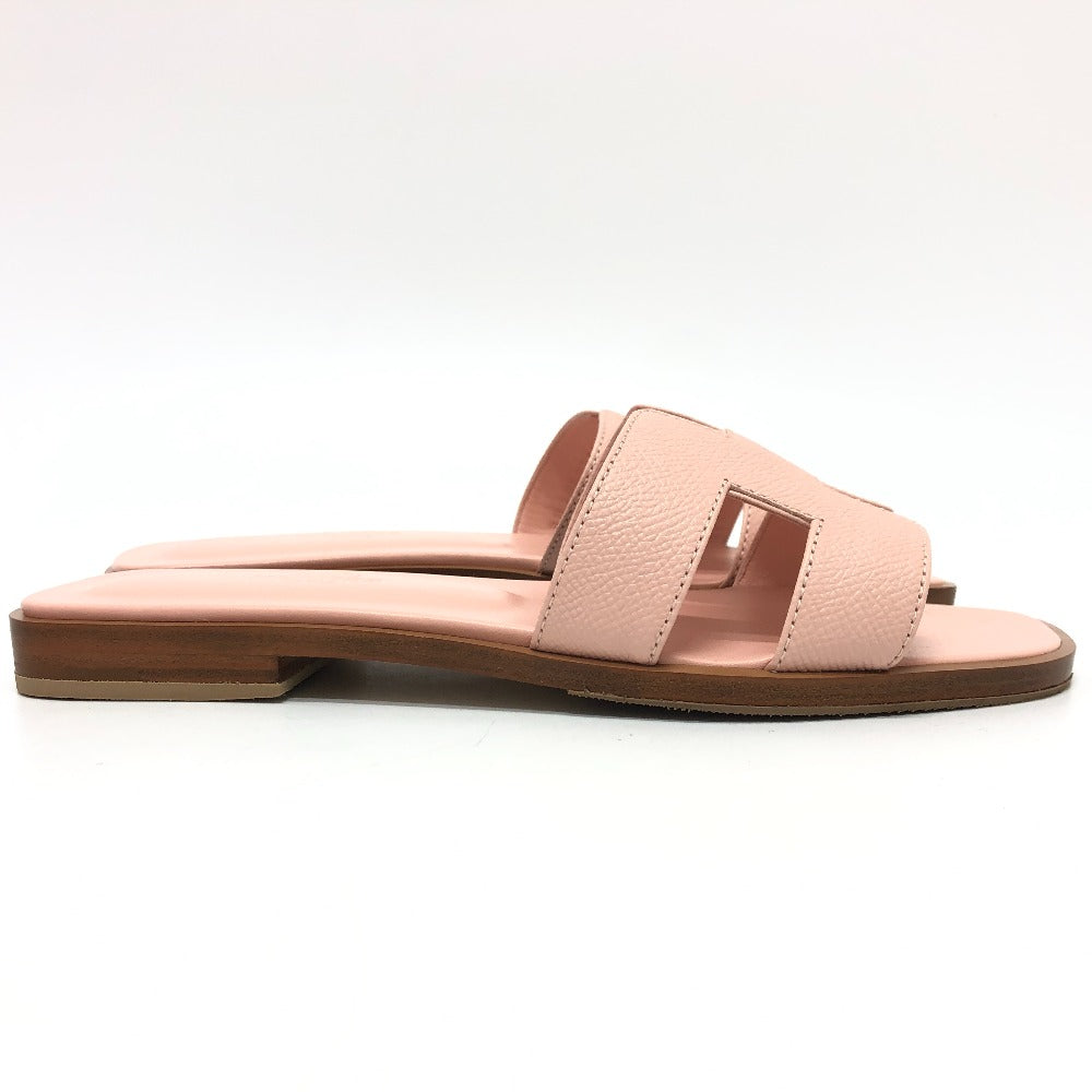 HERMES Sandals Epsom pink Oran Women 36 Used