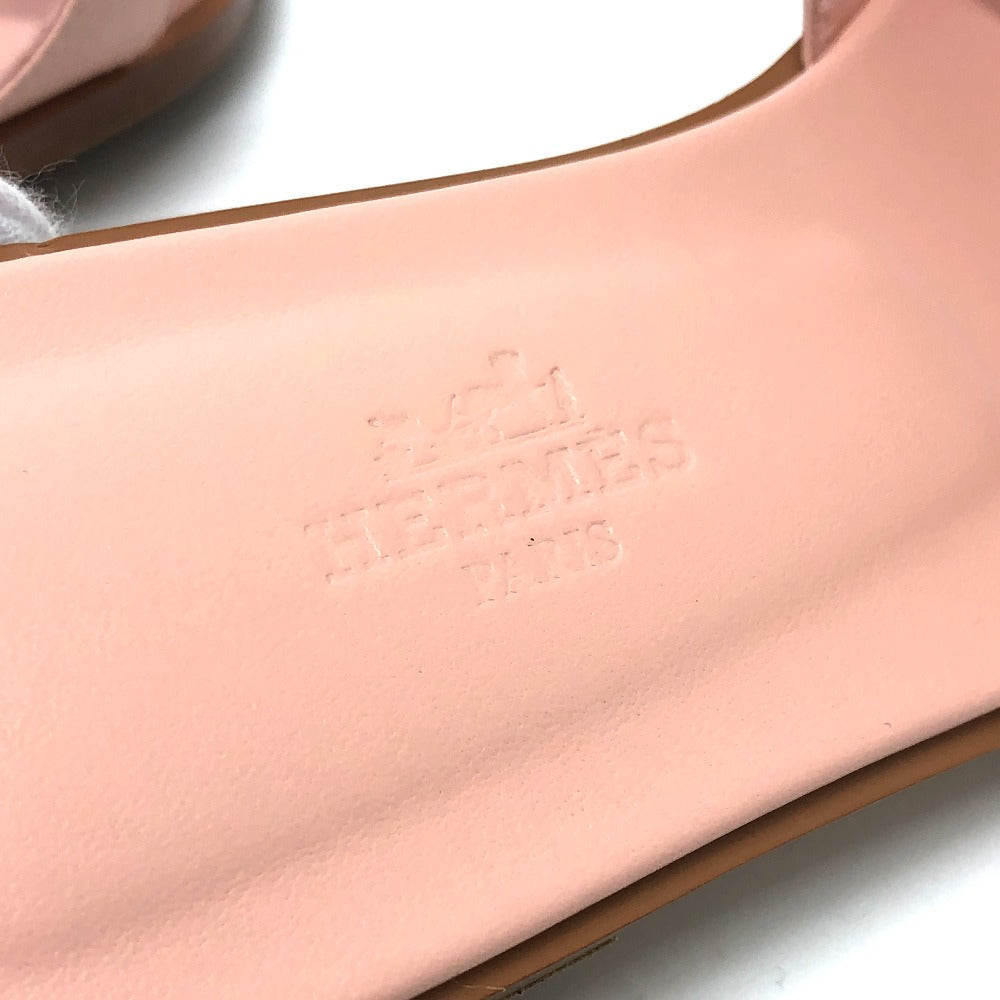 HERMES Sandals Epsom pink Oran Women 36 Used