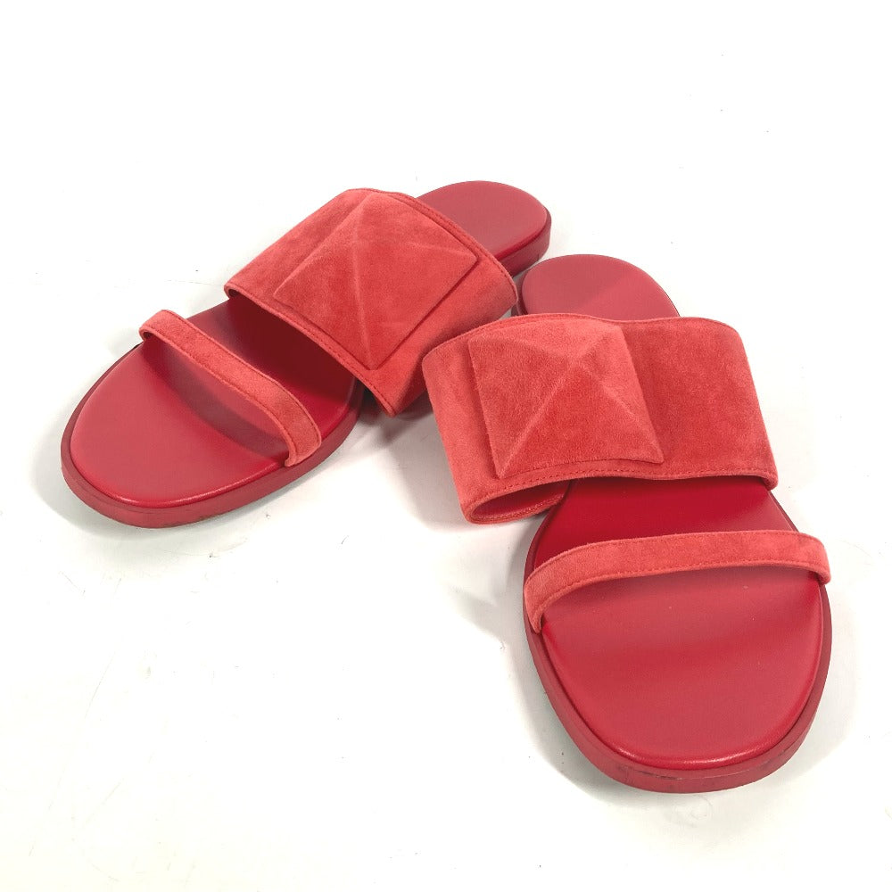 HERMES Sandals Suede, Leather Red CAIA Meador Women 38.5 Used